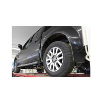 Escape FOX Nissan Navara D40 escape final exit laterally right and left on the vehicle - 2x90 16 duplex