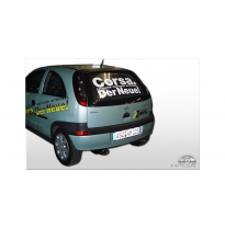 Escape FOX Opel Corsa C escape final salida duplex - 115x85 33 duplex