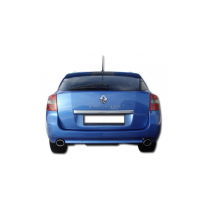 Escape FOX Renault Laguna III Grandtour pair of tail pipes fitted on orginal escape final - 115x85 38 duplex