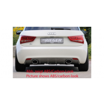 Rieger Difusor trasero Audi A1 (8X): 08.10-12.14 (bis Facelift)  Audi A1 (8X): 08.10-12.14 (bis Facelift) - ABS plastic black  -