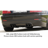 Difusor trasero Rieger para coupé y descapotable - ABS con aspecto de carbono para Fox exhaust