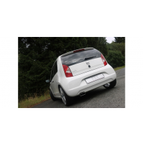 Escape FOX Skoda Citigo/ VW UP final pipe system left fitted of originaln Escape Final - 145x65 59 left