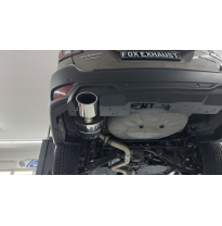 Inserto trasero Subaru Outback BT ABS negro mate con textura y Fox exhaust