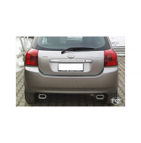 Escape FOX Toyota Corolla E12 - Hatchback - TS Kompressor escape final salida duplex - 135x80 53 duplex