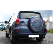 Escape FOX Toyota RAV 4 III final pipe system duplex fitted on original escape central- 140x90 32 duplex