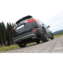 Escape FOX Toyota RAV 4 IV final pipe system dch/izq fitted on FOX Escape central- 2x80 17 dch/izq