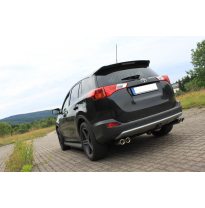 Escape FOX Toyota RAV 4 IV final pipe system duplex fitted on original escape central- 2x80 17 duplex