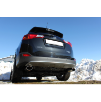 Escape FOX Toyota RAV 4 IV final pipe system duplex fitted on original escape central- 140x90 32 duplex
