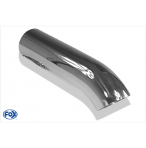 Cola de escape para soldar 28 &amp;#216; 55 mm / lenght: 250 mm / sharp-edged / 45° bent down