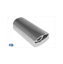 Cola de escape para soldar 33 106x71 mm / lenght: 300 mm - oval / rolled / 15° slant / with absorber