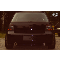 Escape FOX VW Golf IV 1J escape final salida duplex &amp;#216;63,5mm - 1x90 17 duplex R32 Design