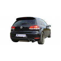 Escape FOX VW Golf VI - GTI-Optik escape final duplex - 1x90 25 duplex GTI-Optik - fitted an die original Golf 6 GTI-paragolpes