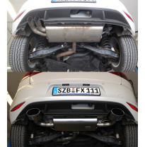 Escape FOX VW Golf VII - rigid rear axle Escape Final Duplex - 160x90 38 dch/izq