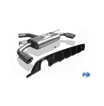 Escape FOX VW Golf VII - eje trasero rigido - reestyling - carbon escape final duplex - 1x100 type 25 duplex incl. Rieger-inser