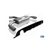 Escape FOX VW Golf VII - eje trasero rigido - reestyling - black escape final duplex - 1x114 type 25 duplex incl. Rieger-inser b