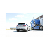 VW Golf VIII GTE con silenciador Einsatz schwarz final derecho/izquierdo - 1x100 tipo 25 derecho/izquierdo incl. Rieger-inser pi