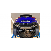 VW Golf VIII R Tubos de escape derecho/izquierdo - 2x115x85 tipo 32 derecho/izquierdo - adecuado para el silenciador trasero ori