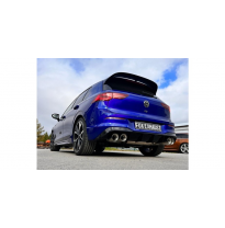 Escape trasero deportivo VW Golf 8 R medio sistema de OPF - 2x100 tipo 25 derecho/izquierdo con interior perforado