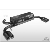 Escape FOX VW bus T4 Syncro escape final cross salida duplex incl. tubo conexion with holder - 2x76 13 duplex