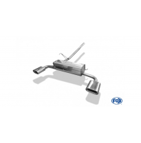 Escape FOX VW bus T4 Syncro escape final cross salida duplex incl. tubo conexion with holder - 160x80 53 duplex