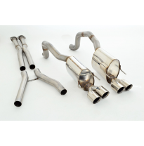 Catback-System De 70 Mm Con Salida De Escape Izquierdo Y Derecho Friedrich Chevrolet Corvette C6 Coupe &amp; Cabrio  Año: 2005-2013