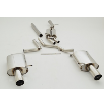 Catback-System De 70 Mm Con Salida De Escape Izquierdo Y Derecho Friedrich Audi A4 B6 (8e/8h) 2wd  Año: 2000-2004 Sedan &amp; Avant