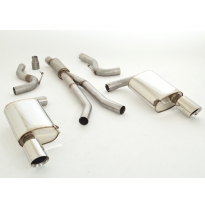 Catback-System De 70 Mm Con Salida De Escape Izquierdo Y Derecho Friedrich Ford Mustang Vi Coupe  Desde Año: 2014  2.3l Ecoboost