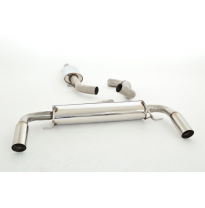 Catback-System De 70 Mm Con Salida De Escape Izquierdo Y Derecho Friedrich Renault Clio Iii Rs  Año: 2006-04/2009 Hatchback  2.0