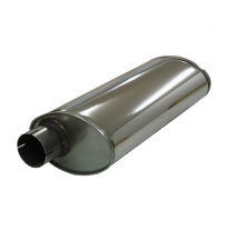 Silenciador Universal De 3 &quot;&quot; Turbo &quot; Friedrich Longitud: 500 Mm / Diámetro: 220/140 Mm Ovalado