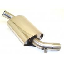 Silenciador Medio Hueco De 63,5 Mm Friedrich Vw Jetta Ii  Año: 83-92  1.3l 40kw / 1.6l 51/53/55kw/ 1.6l D 40kw / 1.6l Td 44/51/5