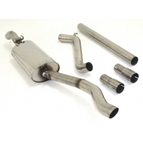 Sistema De Catback Racing De 63,5 Mm Friedrich Vw Jetta Ii  Año: 83-92  1.3l 40kw / 1.6l 51/53/55kw/ 1.6l D 40kw / 1.6l Td 44/51