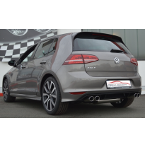 Sistema De Catback De 63,5 Mm Con Salida De Escape Izquierdo Y Derecho Friedrich Vw Golf Vii  Año: 08/2012-02/2017 2wd  1.2l Tsi