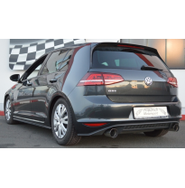 Escape Trasero De 76 Mm Con Salida De Escape Izquierdo Y Derecho Friedrich Vw Golf Vii Gti  Año: 2013-02/2017 2wd  2.0l Tsi 162/