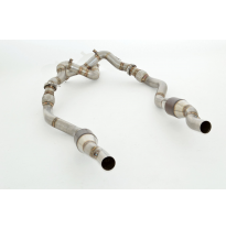 2x Downpipe De 76 Mm Con Catalizador Deportivo Hjs De 100 Celdas Friedrich Audi Rs6 4g Avant Quattro  Desde Año: 02/2013  4.0l T