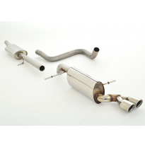 Sistema De Catback De 63,5 Mm Friedrich Ford Fiesta Ja8 Sport Facelift  Desde Año: 01/2013  1.0l Ecoboost 92/103kw Black-/ Red-E