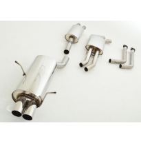 Sistema De Catback De 63,5 Mm Friedrich Bmw 3er E46  Año: 98-2000 Sedan, Coupe &amp; Touring  320i 110kw / 323i 125kw / 328i 142kw