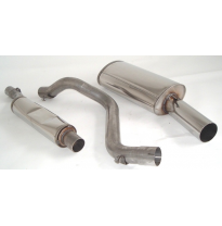 Sistema De Catback De 63,5 Mm Friedrich Vw Golf I &amp; Cabrio  Año: 74-83 / Hatchback &amp; Convertible 1.1l 37kw / 1.3l 44kw / 1.5l 51