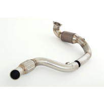 Downpipe De 76 Mm Con Catalizador Hjs De 200 Celdas Friedrich Mercedes W176 A-Klasse  Desde Año: 09/2015 A220 4matic 135kw / A25