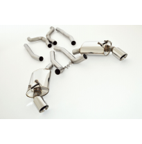 Catback-System De 76 Mm Con Salida De Escape Izquierdo Y Derecho Friedrich Chevrolet Camaro Cabrio  Año: 2011-09/2013  6.2l V8 2