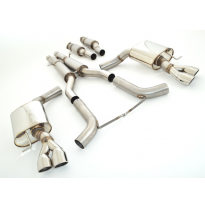 Sistema De Catback De 2x76 Mm W. Tubo De Escape Izquierdo Y Derecho Friedrich Audi S6 4f Quattro  Año: 03/2006-12/2010 Sedan &amp; A