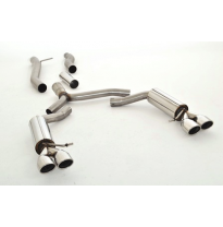 Catback-System De 76 Mm Con Salida De Escape Izquierdo Y Derecho Friedrich Audi A5 B8 Cabrio 2wd &amp; Quattro  Desde Año: 03/2009