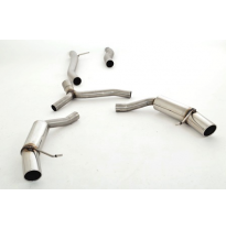 Catback-System De 76 Mm Con Salida De Escape Izquierdo Y Derecho Friedrich Audi A4 B8 (8k) 2wd &amp; Quattro  Año: 09/2007-05/2015 S