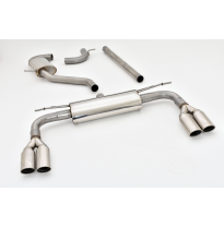 Sistema De Catback De 63,5 Mm Con Salida De Escape Izquierdo Y Derecho Friedrich Audi A3 8v Cabrio 2wd  Desde Año: 01/2014  1.8l