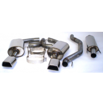 Catback-System De 76 Mm Con Salida De Escape Izquierdo Y Derecho Friedrich Opel Vectra C  Desde Año: 2002 Gts  2.0l Turbo 129kw