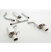 Sistema De Catback De 63,5 Mm Con Salida De Escape Izquierdo Y Derecho Friedrich Opel Vectra C  Desde Año: 2002 Gts  2.0l Turbo