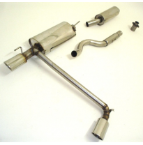 Sistema De Catback De 63,5 Mm Con Salida De Escape Izquierdo Y Derecho Friedrich Opel Astra F  Año: 91-98 Cabrio  1.4l 60kw / 1.