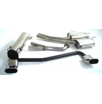 Sistema De Catback De 63,5 Mm Con Salida De Escape Izquierdo Y Derecho Friedrich Opel Omega B  Año: 09/99-2003 Sedan  2.2l 16v 1