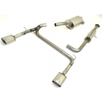 Sistema De Catback De 63,5 Mm Con Salida De Escape Izquierdo Y Derecho Friedrich Ford Focus Ii Cc  Desde Año: 10/2006  1.6l 16v