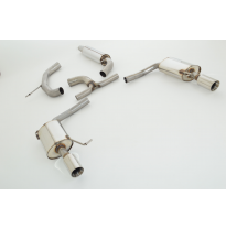 Catback-System De 76 Mm Con Salida De Escape Izquierdo Y Derecho Friedrich Vw Passat 3c B7  Desde Año: 11/2010 Sedan (2wd)  1.4l