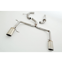 Catback-System De 76 Mm Con Salida De Escape Izquierdo Y Derecho Friedrich Vw Passat 3c B7  Desde Año: 11/2010 Sedan (2wd)  1.4l